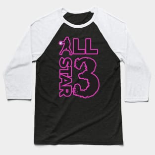 All Star Gear | Black and Purple Baseball T-Shirt